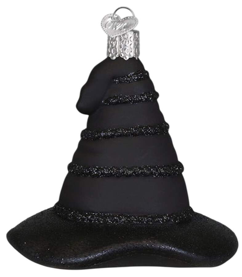 Halloween The Green Witch's Hat - No Box by Old World Christmas (Newer)-1