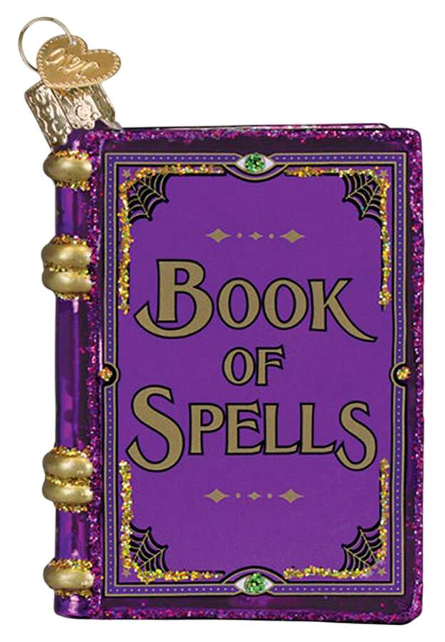 Halloween Book Of Spells - No Box by Old World Christmas (Newer)-1