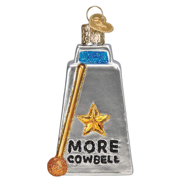 Music Cow Bell - No Box by Old World Christmas (Newer)-1
