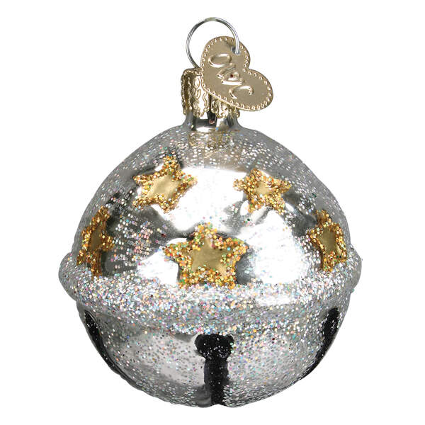 Music Jingle Bell-Silver - No Box by Old World Christmas (Newer)-1