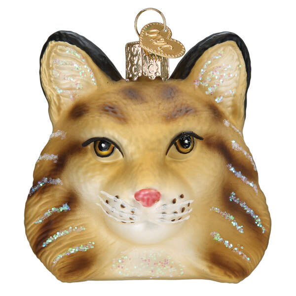 Animals Bobcat Head - Nb691, No Box by Old World Christmas (Newer)-1
