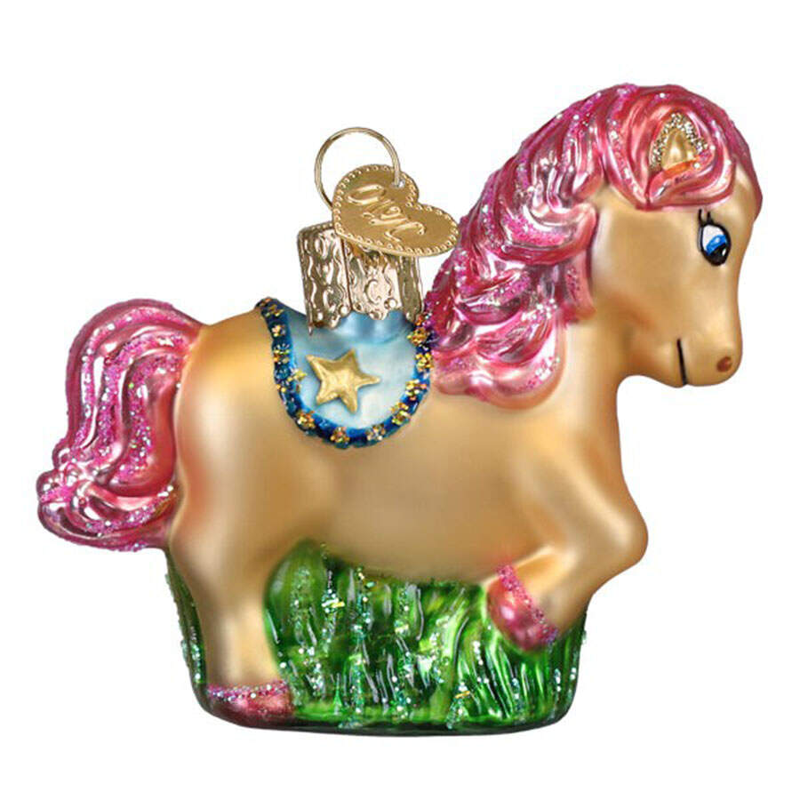 Animals Playful Pony - Nb718, No Box by Old World Christmas (Newer)-1