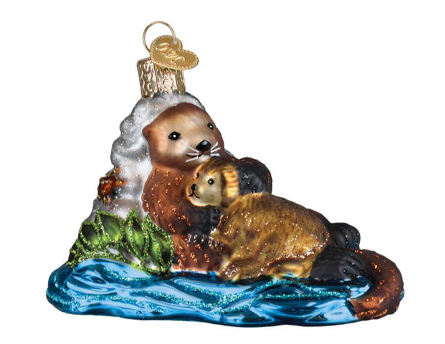 Animals Otter With Pup - Nb713, No Box by Old World Christmas (Newer)-1
