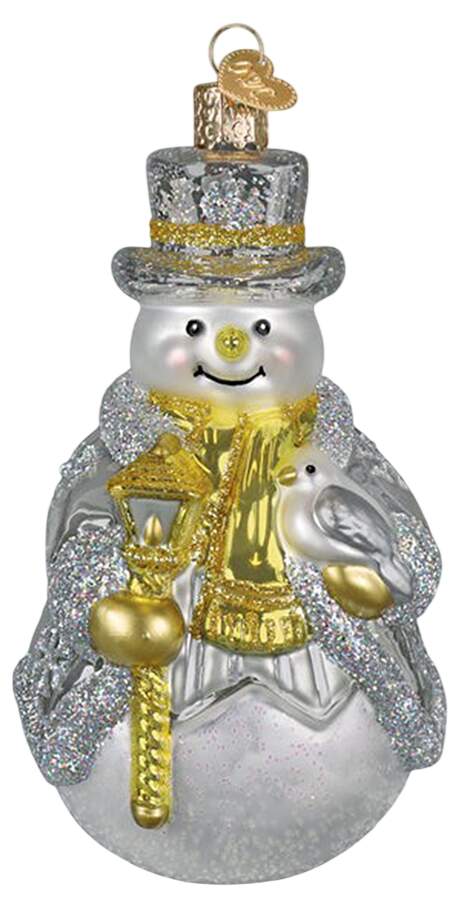 Snowmen Sterling Snowman - No Box by Old World Christmas (Newer)-1