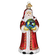 Santa and Mrs Claus World Peace Santa - No Box by Old World Christmas (Newer)-1