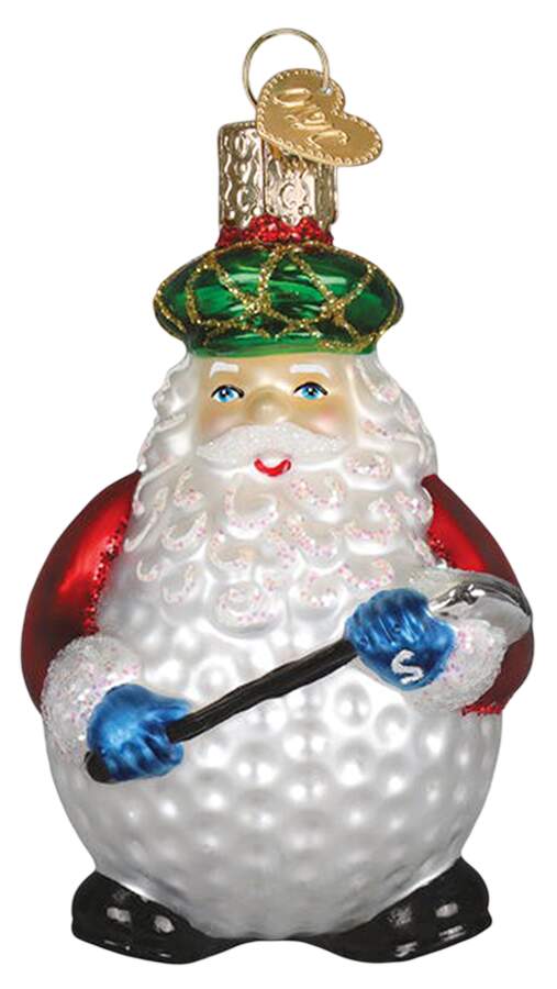 Santa and Mrs Claus Ho Ho Hole-In-One - No Box by Old World Christmas (Newer)-1
