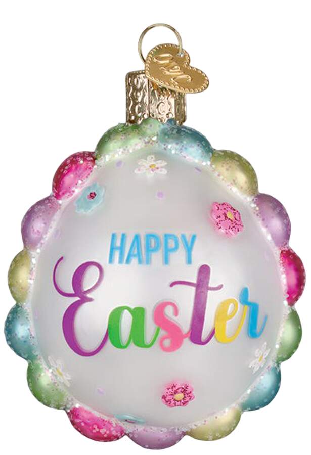 Easter Scalloped Easter Egg - No Box by Old World Christmas (Newer)-1