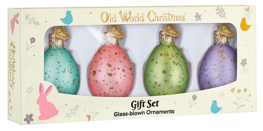Easter Mini Easter Eggs - Set Of 4 - With Box Bx386 by Old World Christmas (Newer)-1