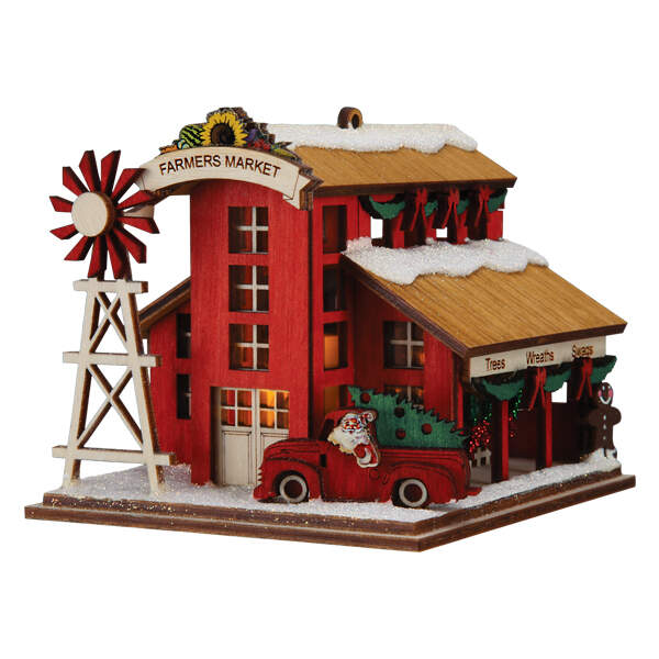 Ginger Cottages Farmer's Market - Boxed by Old World Christmas (Newer)-1