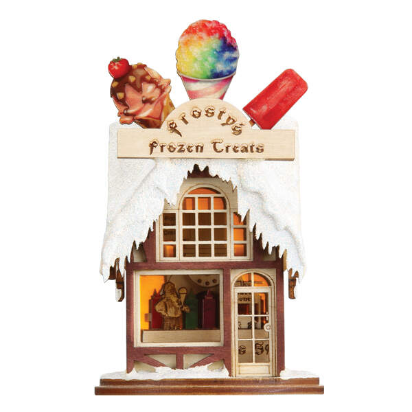 Ginger Cottages Frosty's Treat Shop - Boxed by Old World Christmas (Newer)-1