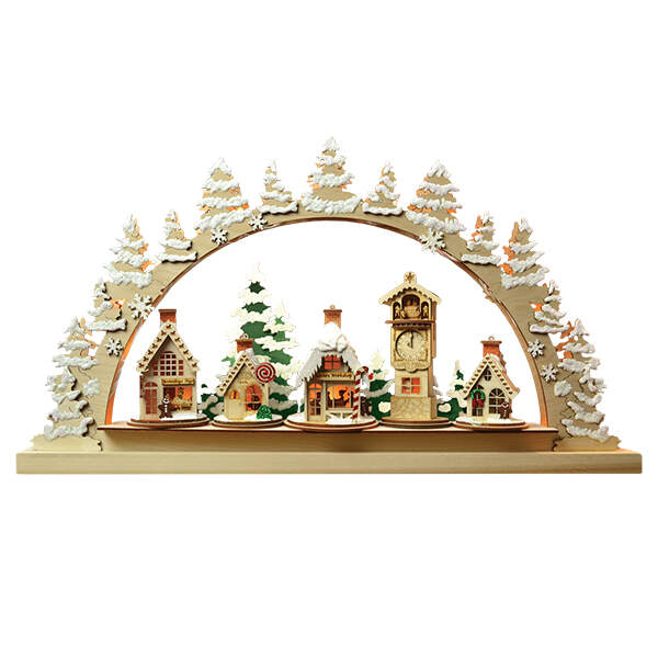 Ginger Cottages Schwibbogen Display - Boxed by Old World Christmas (Newer)-1