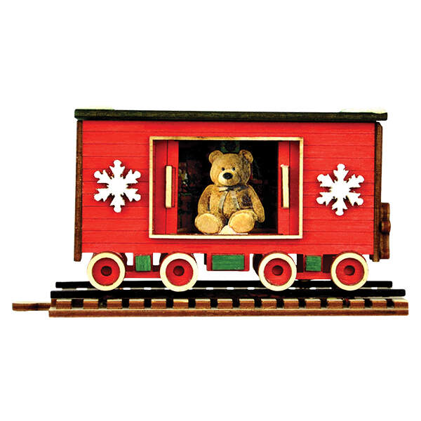 Ginger Cottages Santa's North Pole Express Box Car - Boxed by Old World Christmas (Newer)-1