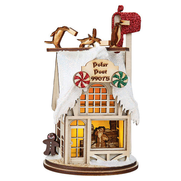 Ginger Cottages Polar Post Office - Boxed by Old World Christmas (Newer)-1