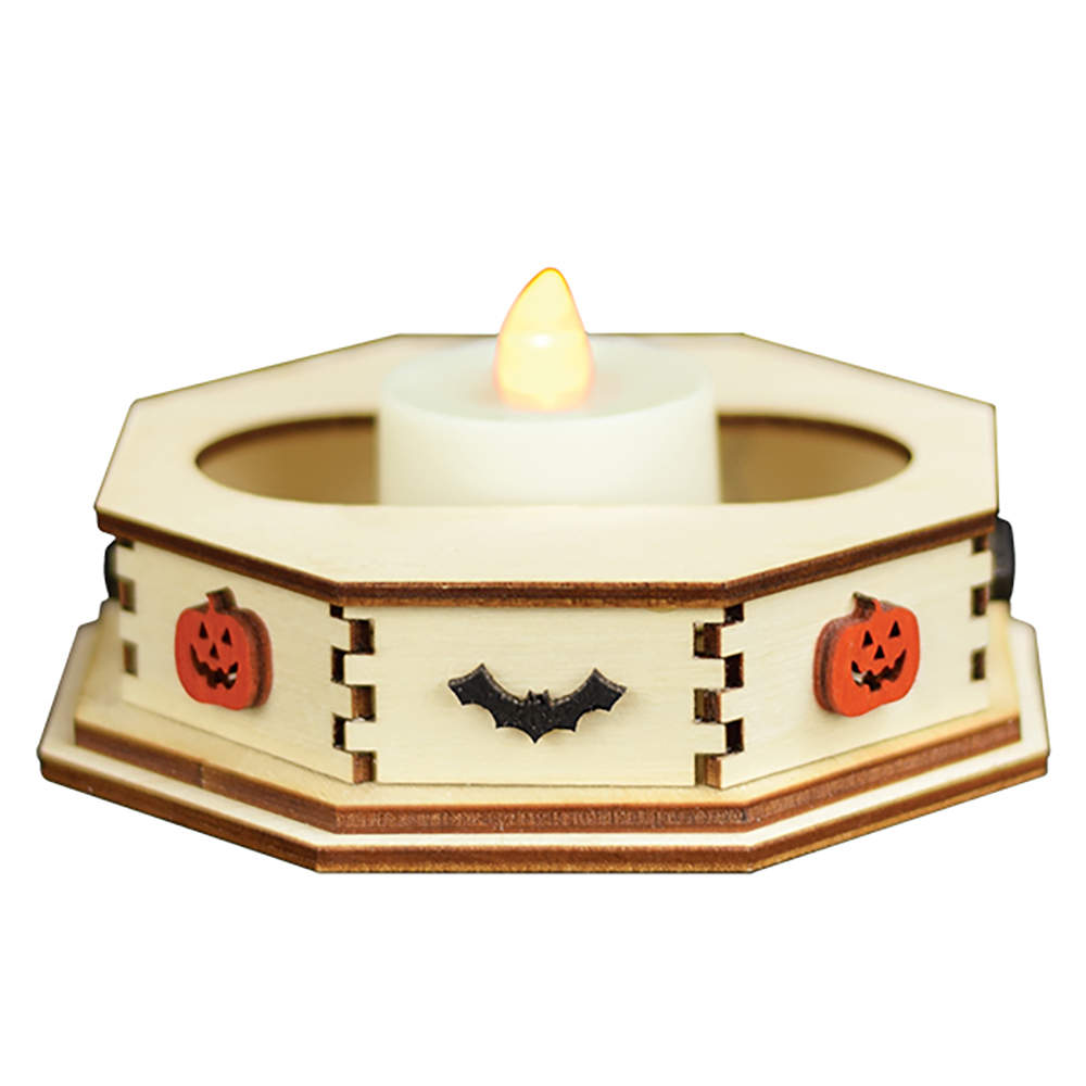 Ginger Boo Spooky Tealight Display-Small - Boxed by Old World Christmas (Newer)-1