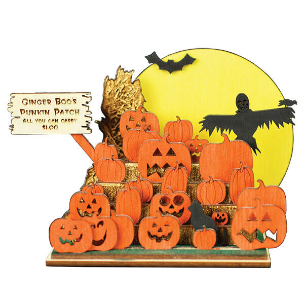 Ginger Boo Haunted Pumpkins - Boxed by Old World Christmas (Newer)-1