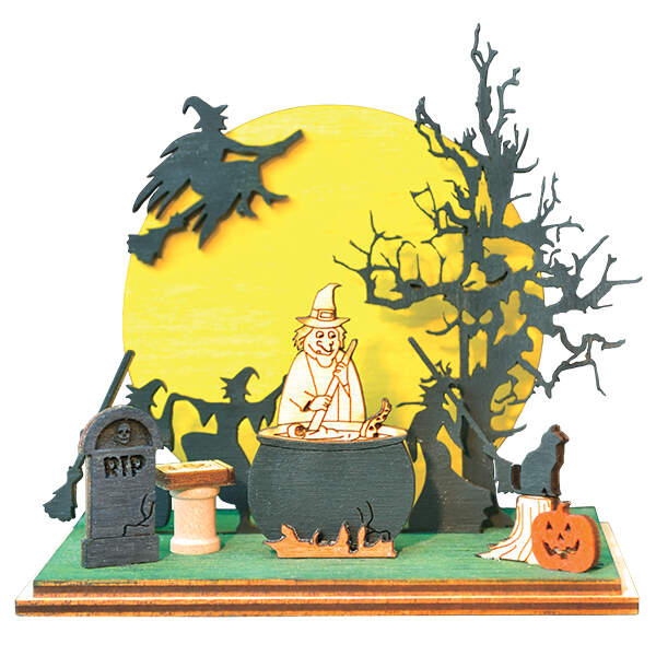 Ginger Boo Witches Convention - Boxed by Old World Christmas (Newer)-1