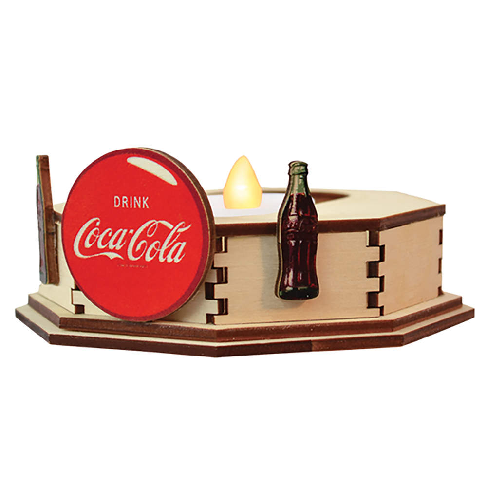 Coca Cola Villages Single Tealight Display - Boxed by Old World Christmas (Newer)-1