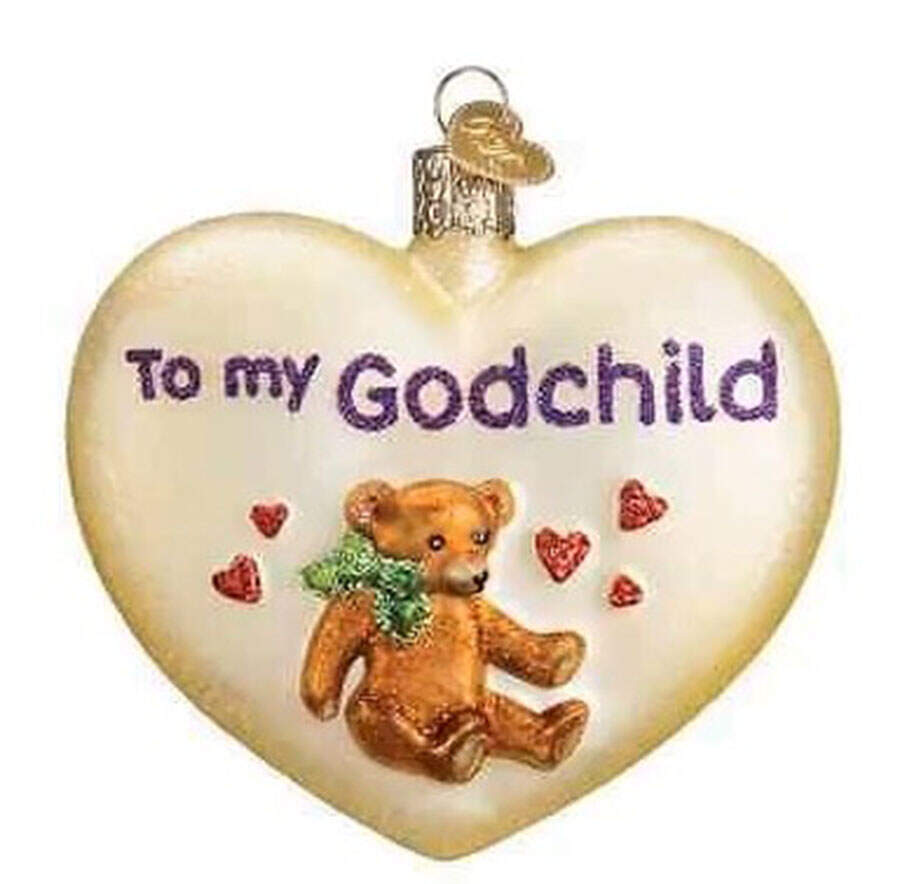 Hearts Godchild Heart - No Box by Old World Christmas (Newer)-1
