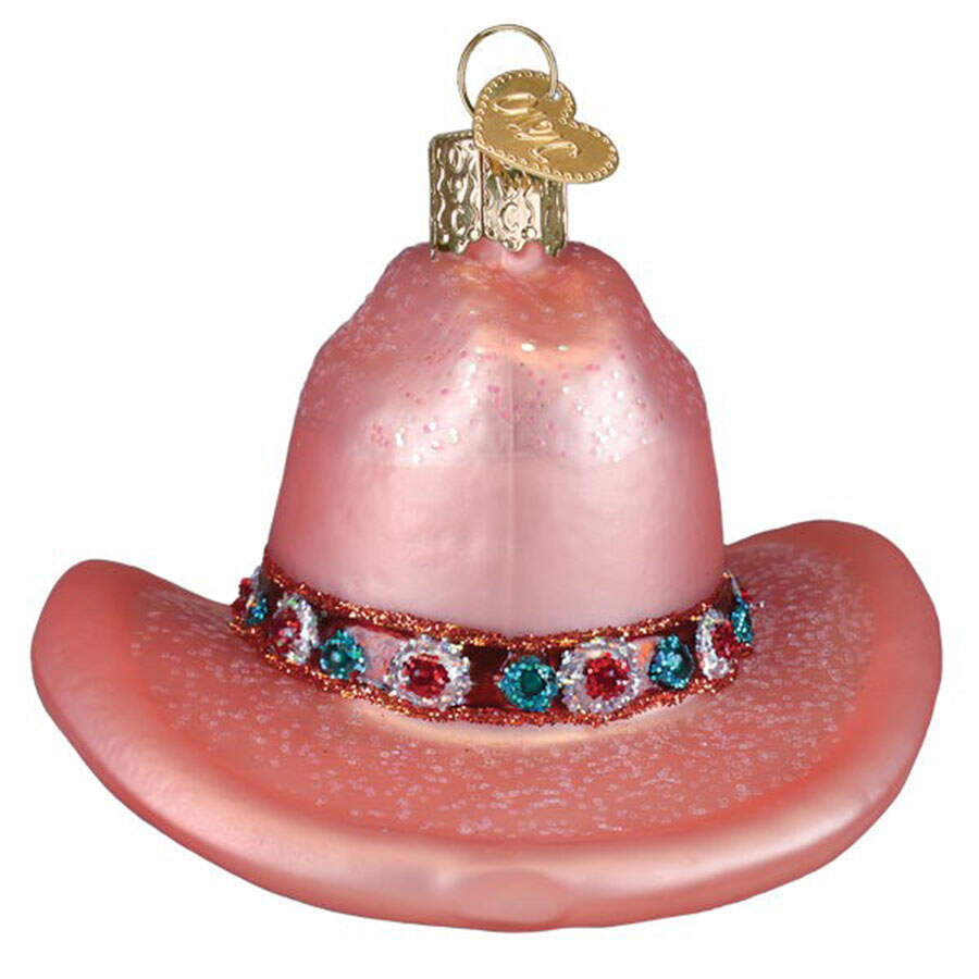 Clothing & Footwear - Fashion Cowgirl Hat - Nb679, No Box by Old World Christmas (Newer)-1