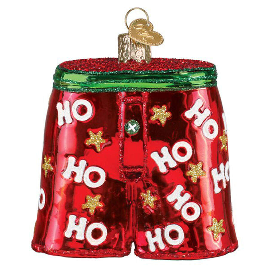 Clothing & Footwear - Fashion Holiday Boxer Shorts - Nb677, No Box by Old World Christmas (Newer)-1