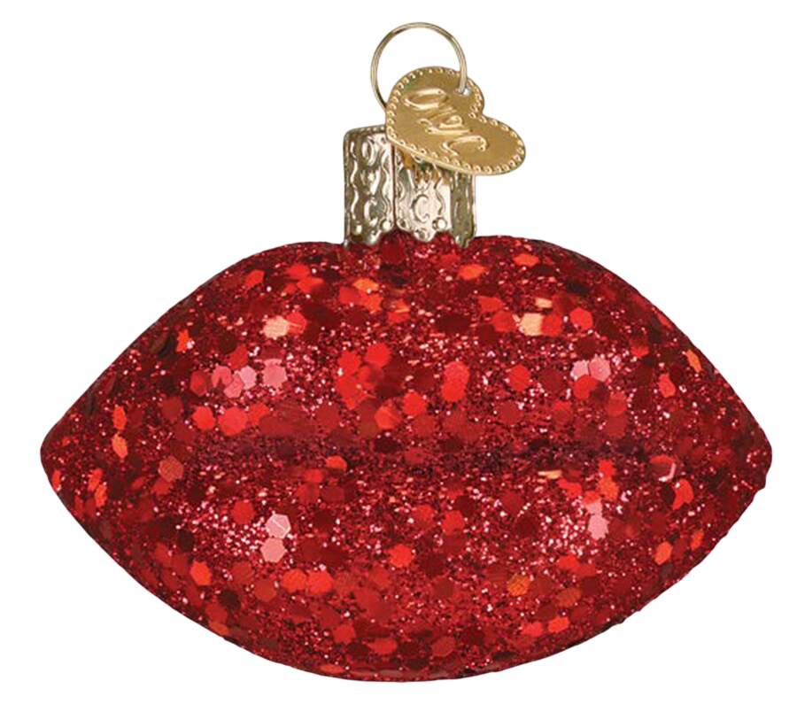 Clothing & Footwear - Fashion Jeweled Lips - Nb685, No Box by Old World Christmas (Newer)-1