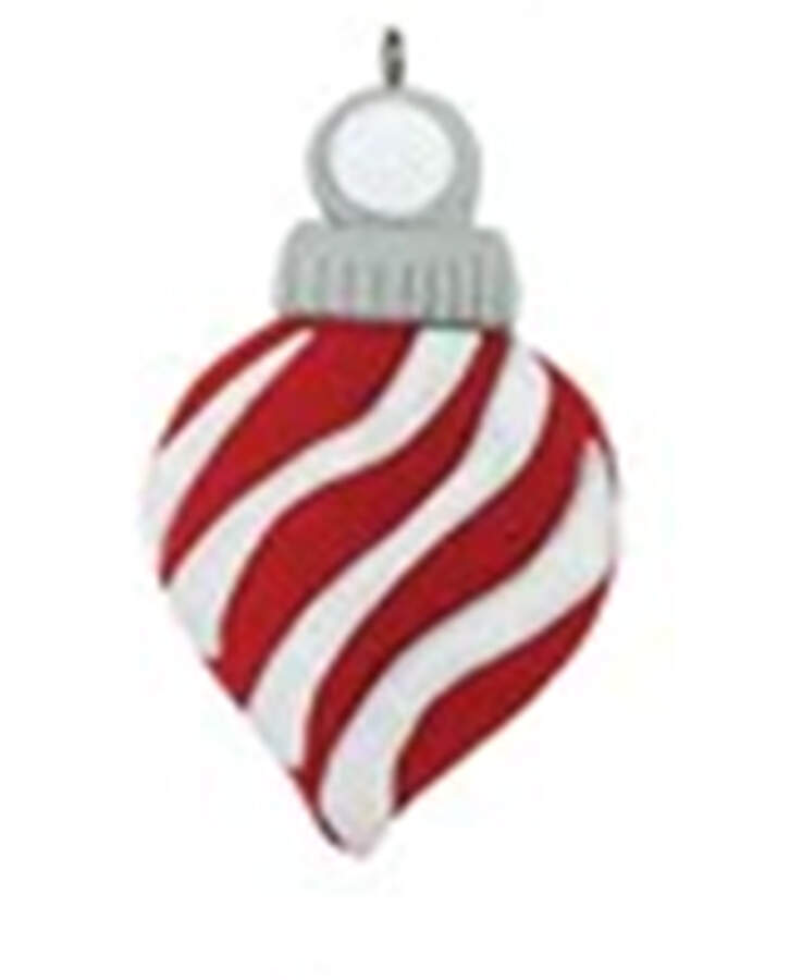 Rudolph Advent Calender Ornament-Red & White - No Box by Old World Christmas (Newer)-1