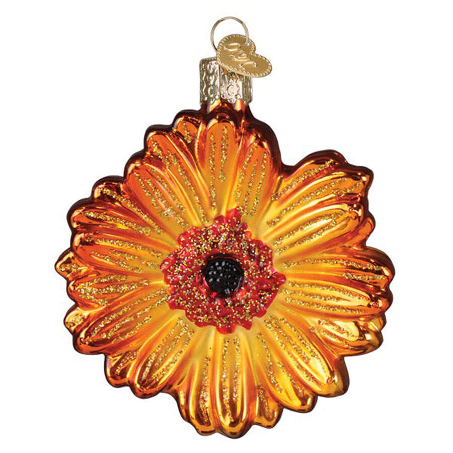 Flowers & Plants Sunset Gerbera Daisy - No Box by Old World Christmas (Newer)-1