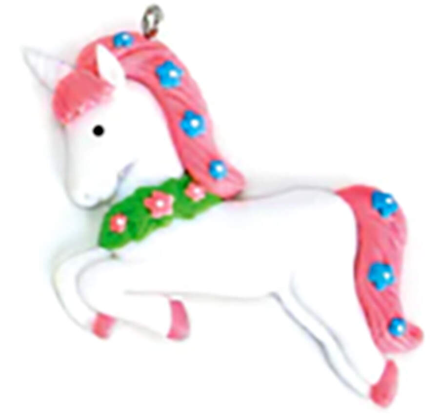 Advent Calendar White Horse - No Box by Old World Christmas (Newer)-1