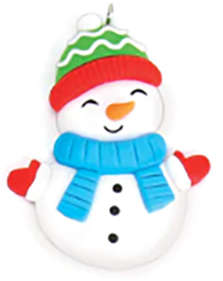 Advent Calendar Snowman W/Blue Scarf - No Box by Old World Christmas (Newer)-1