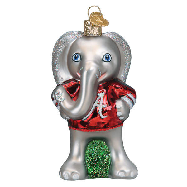 Collegiate Mascot Collection Alabama Big Al - With Box by Old World Christmas (Newer)-1