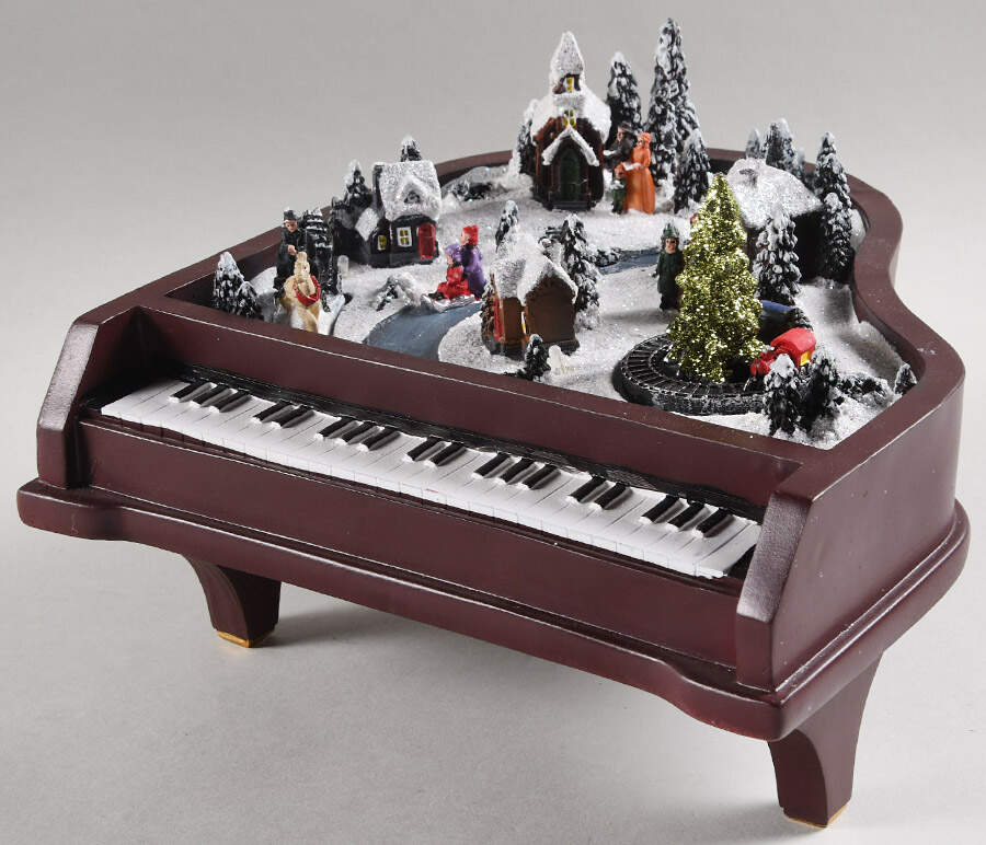 Nostalgic Giftware Animated Musical Piano - No Box by Mr Christmas-1