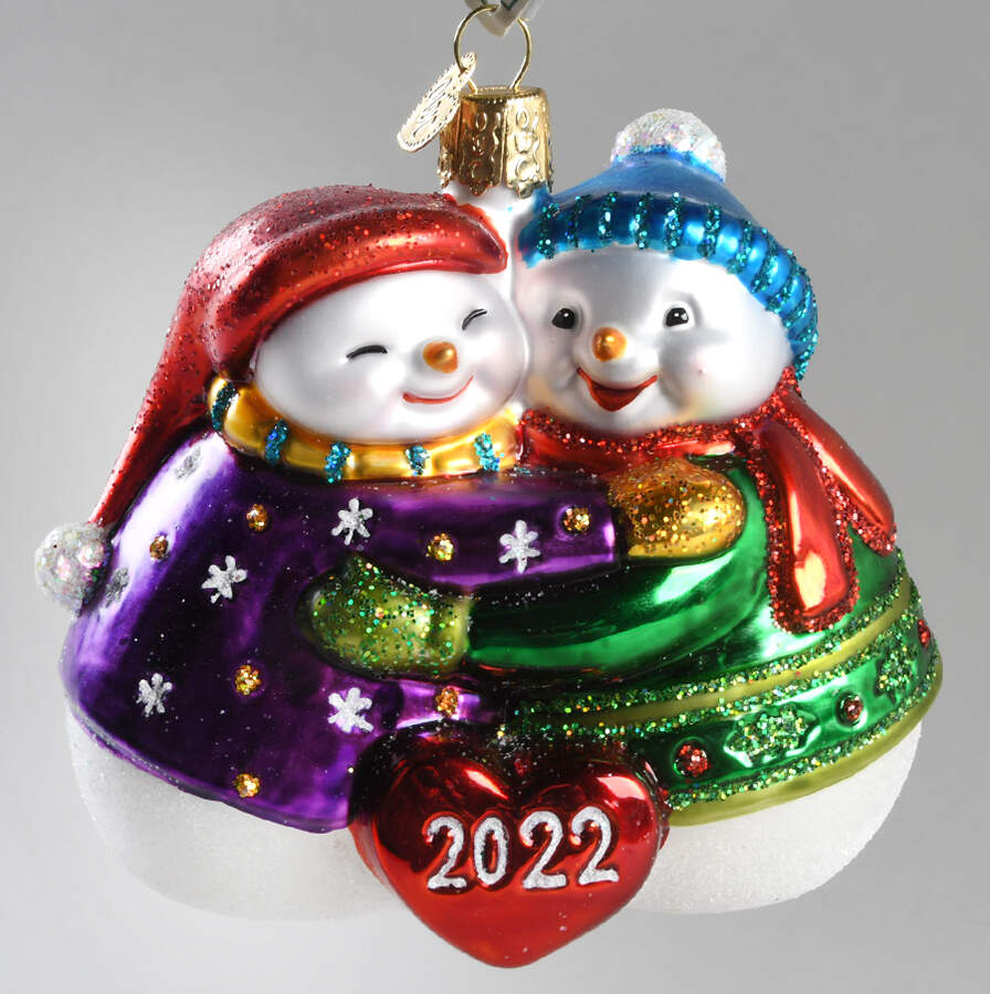 Annual Snowman 2022 Together Again - No Box Nb2022 by Old World Christmas (Newer)-1