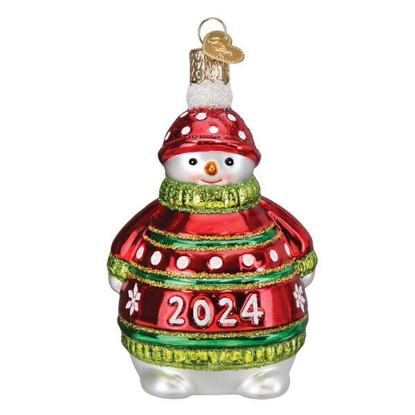 Annual Snowman 2024 Snowman - No Box Nb2024 by Old World Christmas (Newer)-1