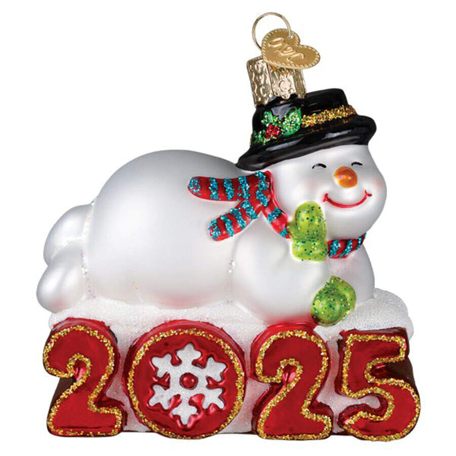 Annual Snowman 2025 Snowman - No Box Nb2025 by Old World Christmas (Newer)-1