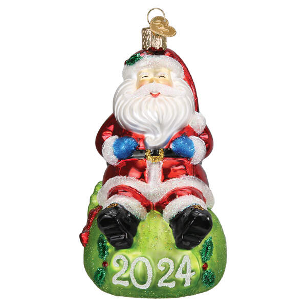 Annual Santa 2024 Jovial Santa - No Box Nb2024 by Old World Christmas (Newer)-1