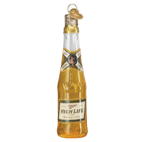 Wine, Spirits & More Miller High Life Bottle - No Box by Old World Christmas (Newer)-1