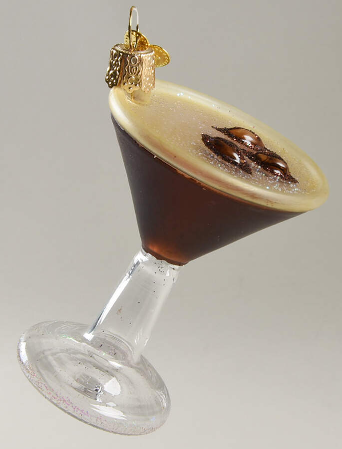 Wine, Spirits & More Espresso Martini - No Box by Old World Christmas (Newer)-1