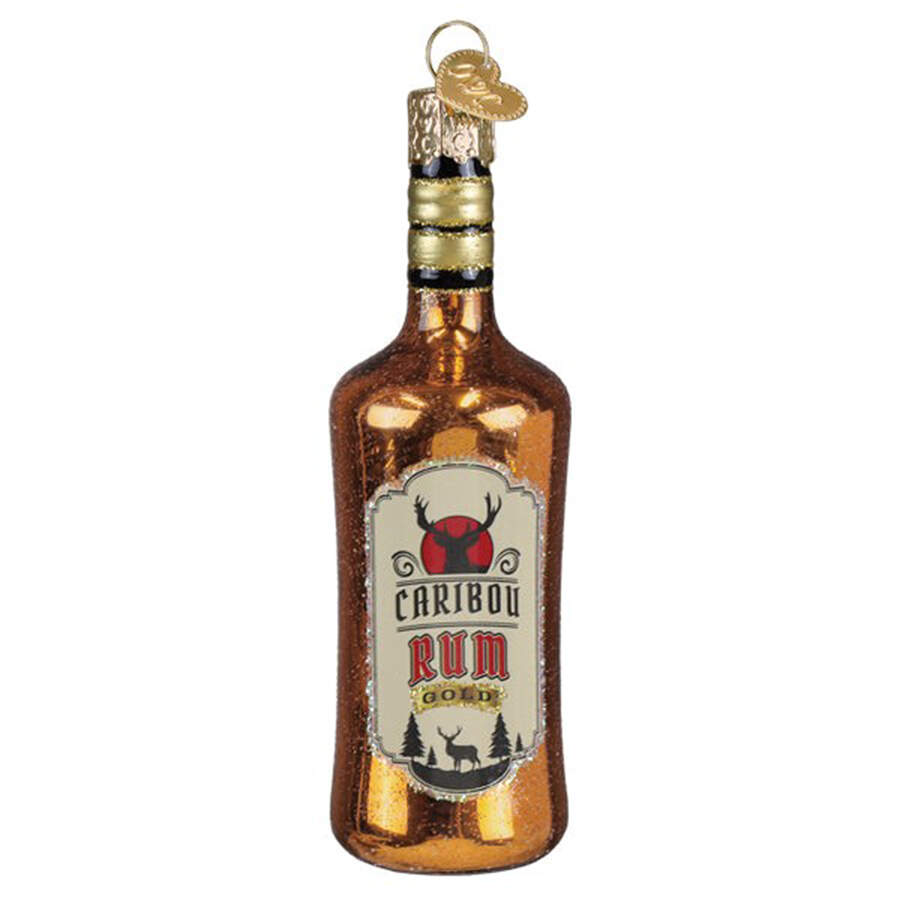 Wine, Spirits & More Rum Bottle - No Box by Old World Christmas (Newer)-1