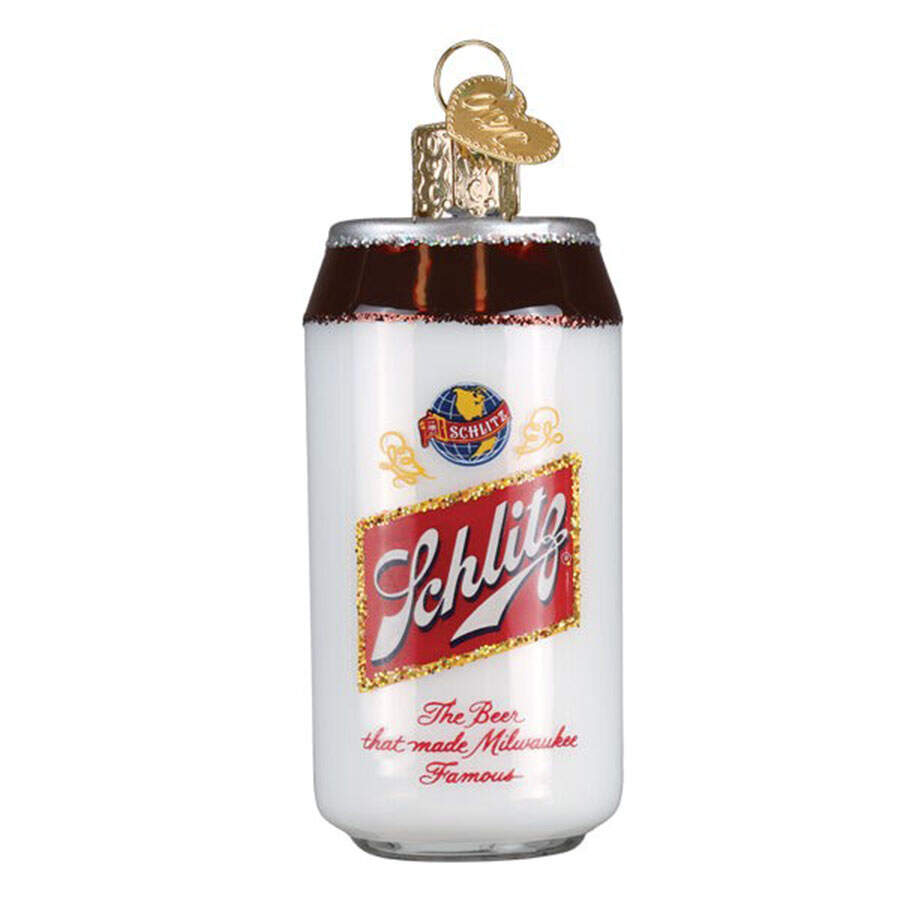 Wine, Spirits & More Schlitz Beer Can - No Box 60 by Old World Christmas (Newer)-1