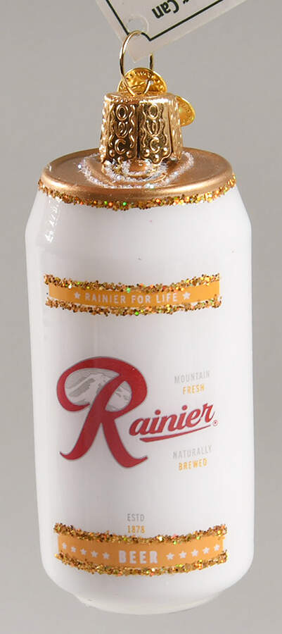 Wine, Spirits & More Rainier Beer Can - No Box by Old World Christmas (Newer)-1