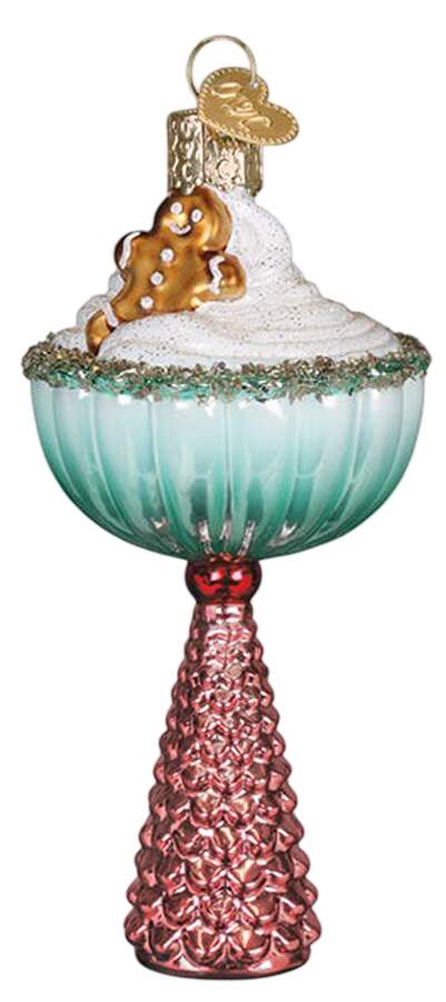 Wine, Spirits & More Gingerbread Glam Cocktail - No Box by Old World Christmas (Newer)-1