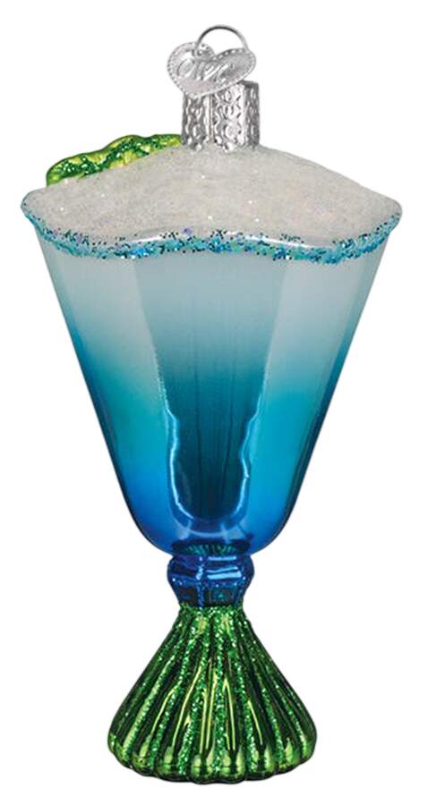 Wine, Spirits & More Blue Glacier Cocktail - No Box by Old World Christmas (Newer)-1