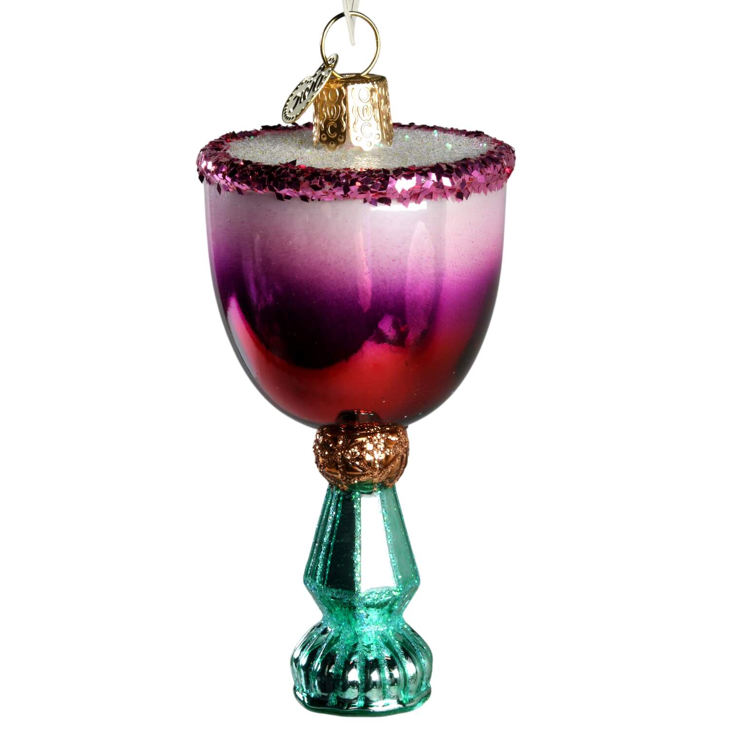 Wine, Spirits & More Mistletoe Cocktail - No Box by Old World Christmas (Newer)-1