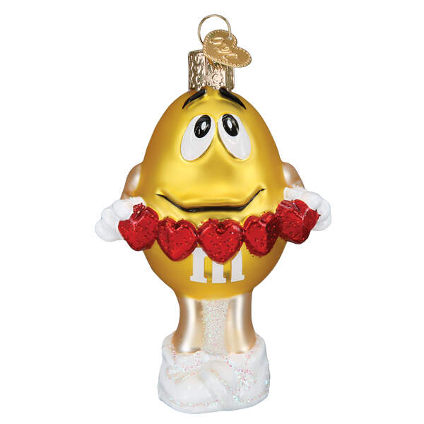 M&M's Ornaments M&M's Yellow Love You - No Box by Old World Christmas (Newer)-1