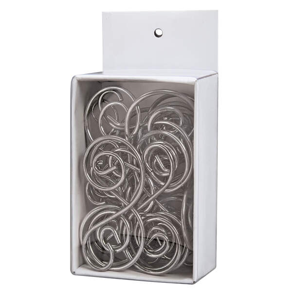 Ornaments Accessories S Hooks-Silver Box Of 24 - Boxed by Old World Christmas (Newer)-1
