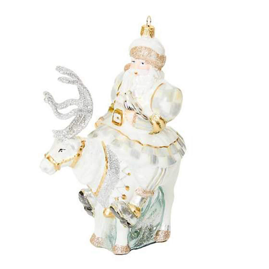 Crystal Palace Ornaments Santa On Reindeer - Boxed by MacKenzie-Childs-1