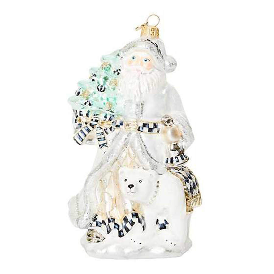 Crystal Palace Ornaments Santa And Polar Bear - No Box by MacKenzie-Childs-1