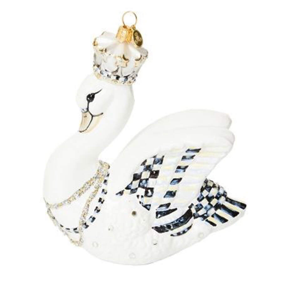 Crystal Palace Ornaments Her Majesty Swan - Boxed by MacKenzie-Childs-1