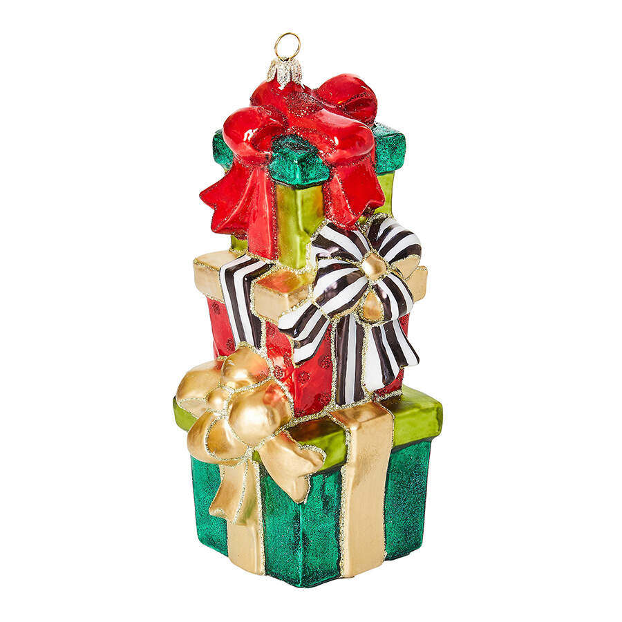 Cozy Christmas Ornaments Stacked Gifts - No Box by MacKenzie-Childs-1
