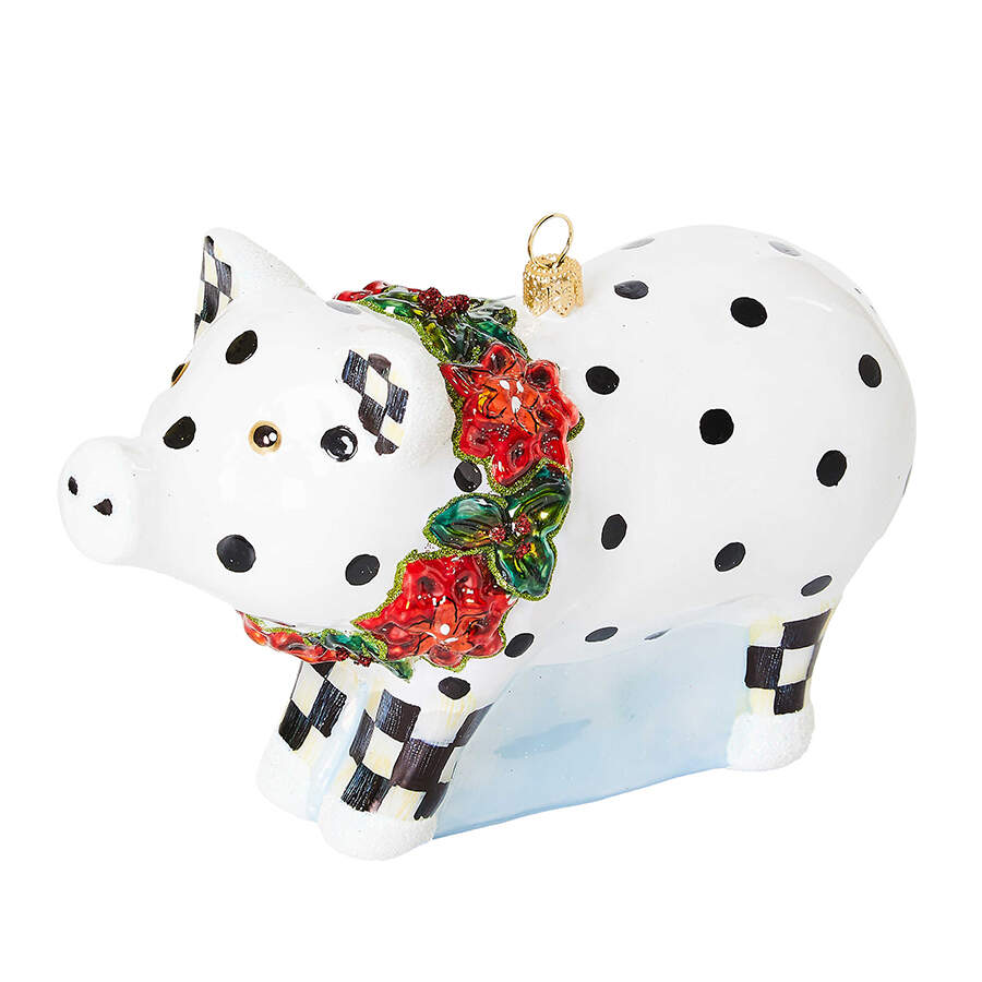 Cozy Christmas Ornaments Pig - Boxed by MacKenzie-Childs-1